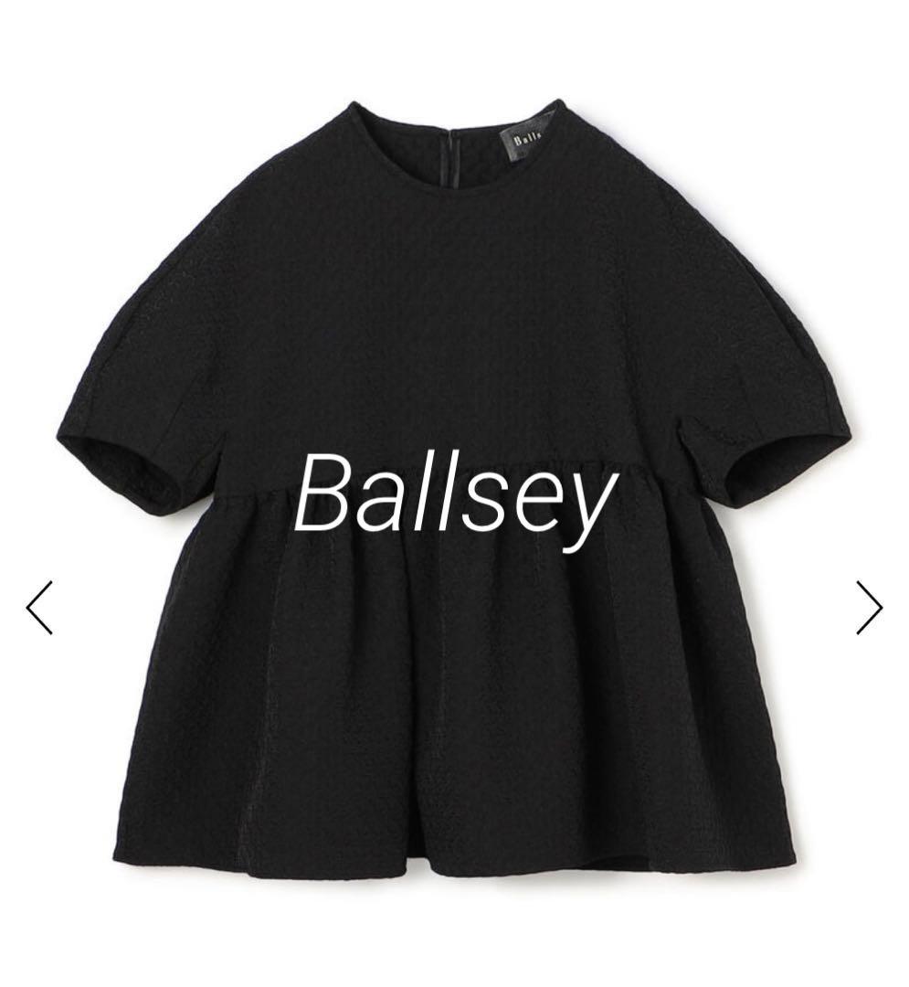 美品Ballsey ペイズリーマトラッセ ペプラムブラウス