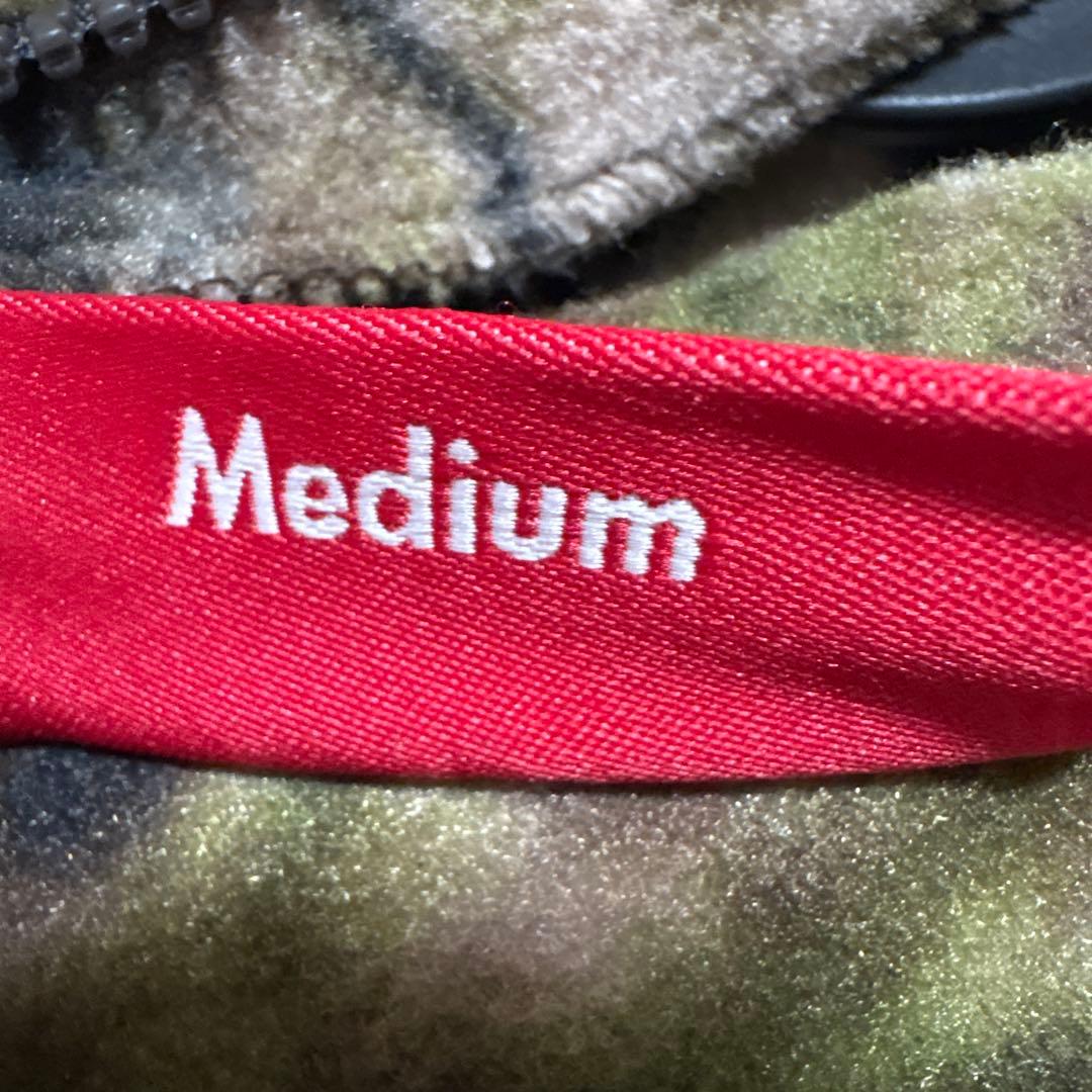 25FW Supreme Polartec Half Zip Camo サイズM