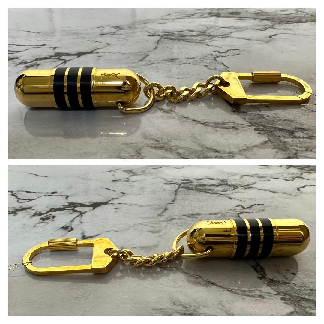 未使用品✨YVES SAINT LAURENT ピルケース キーホルダー YSL