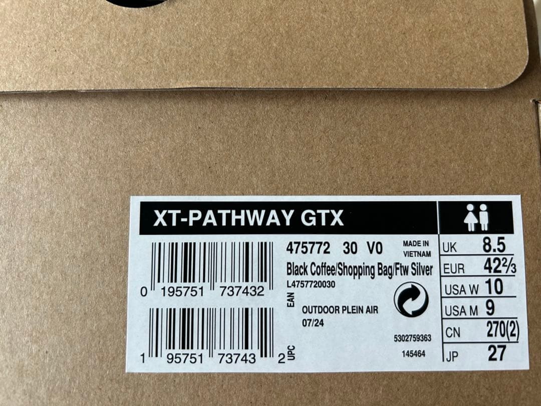 SALOMON XT-PATHWAY GORE-TEX サロモン 防水 27cm