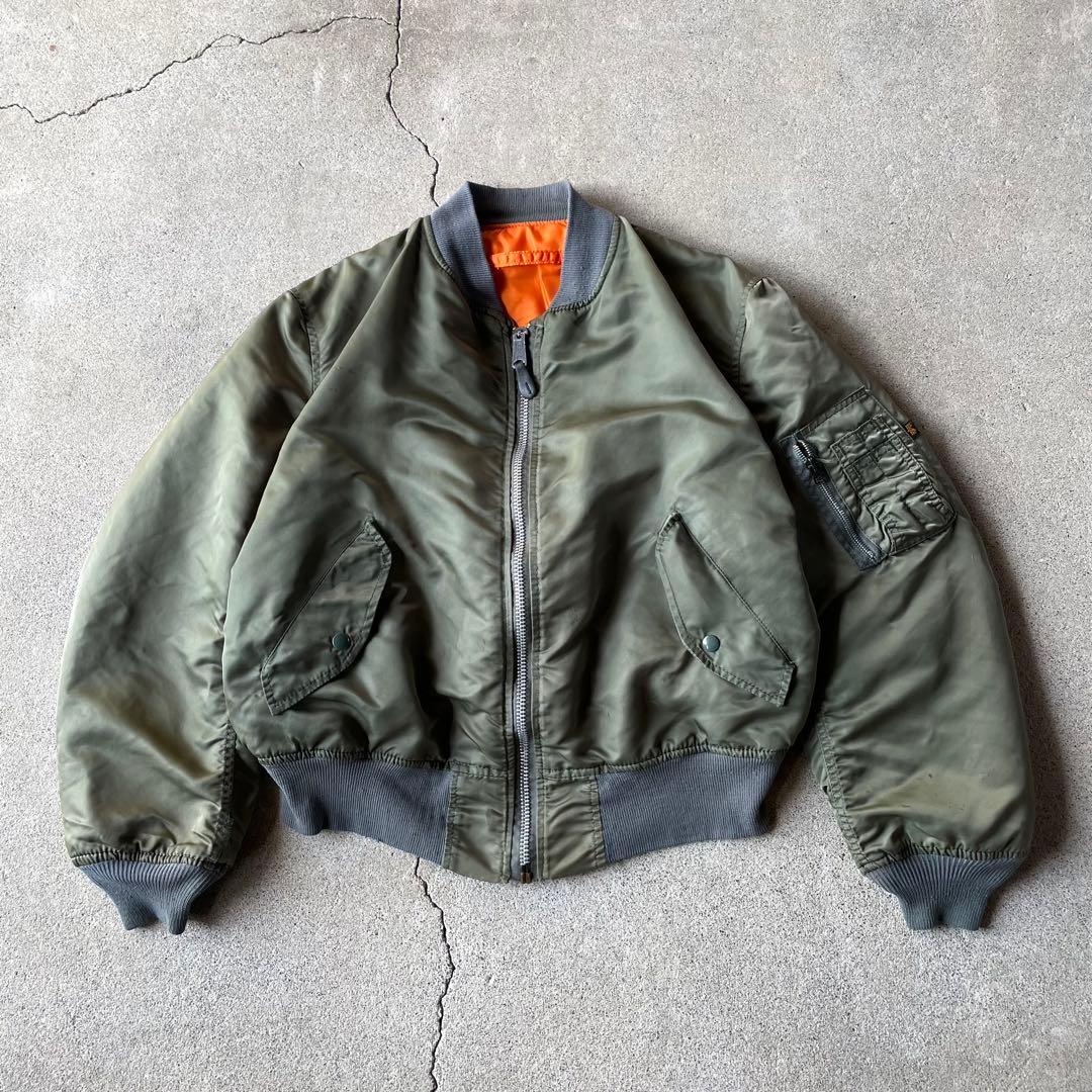 90s USA製 アルファ MA1 flight bomber jacket