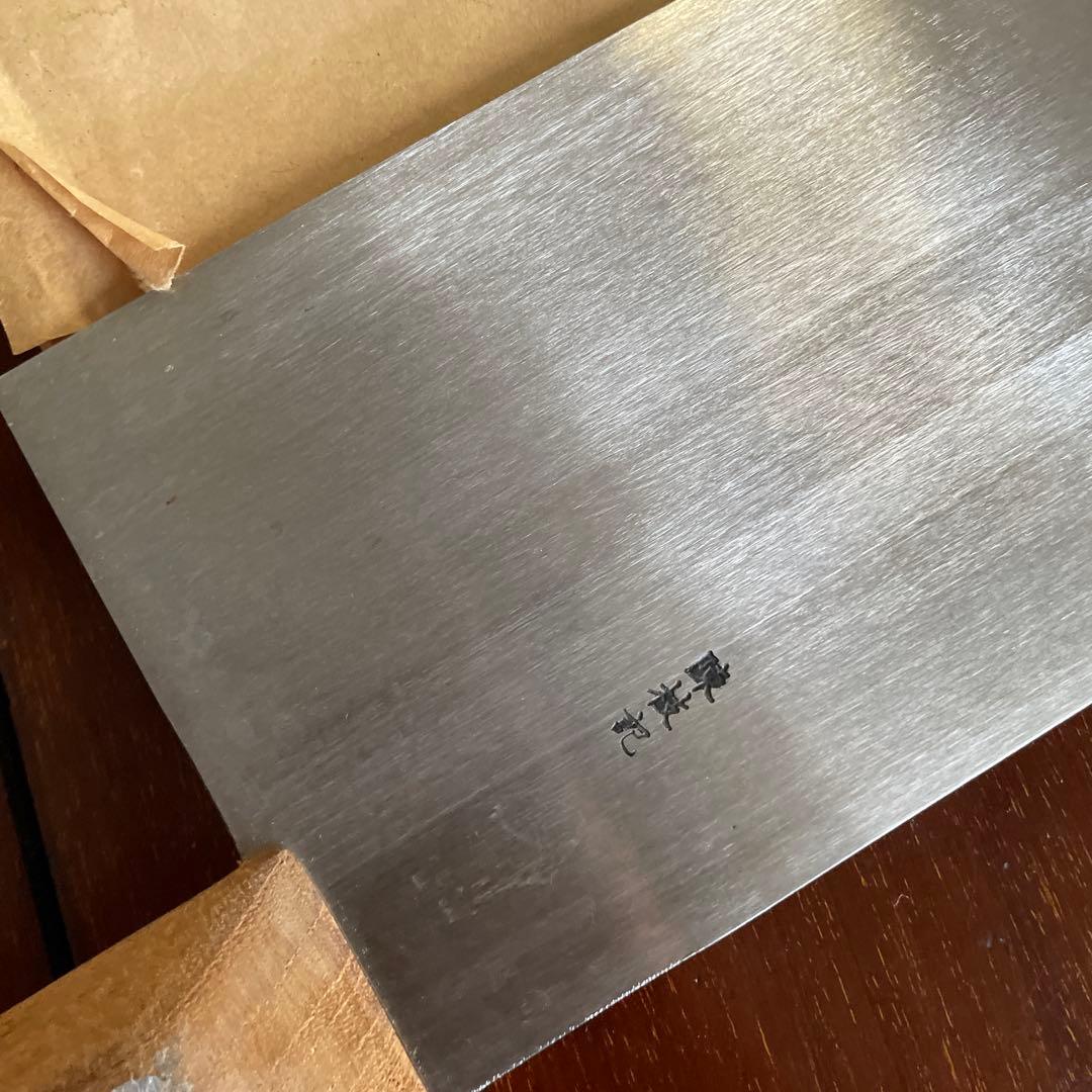 最終値下】一回使用 プロ仕様拍皮包丁 陳枝記 点心包丁 ディムサムナイフ 拍皮刀