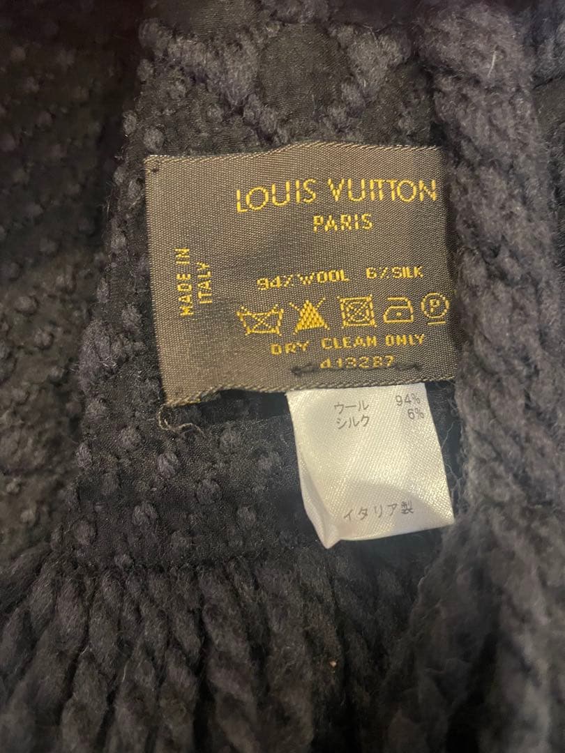 LOUIS VUITTON エシャルプロゴマニア　ブラック