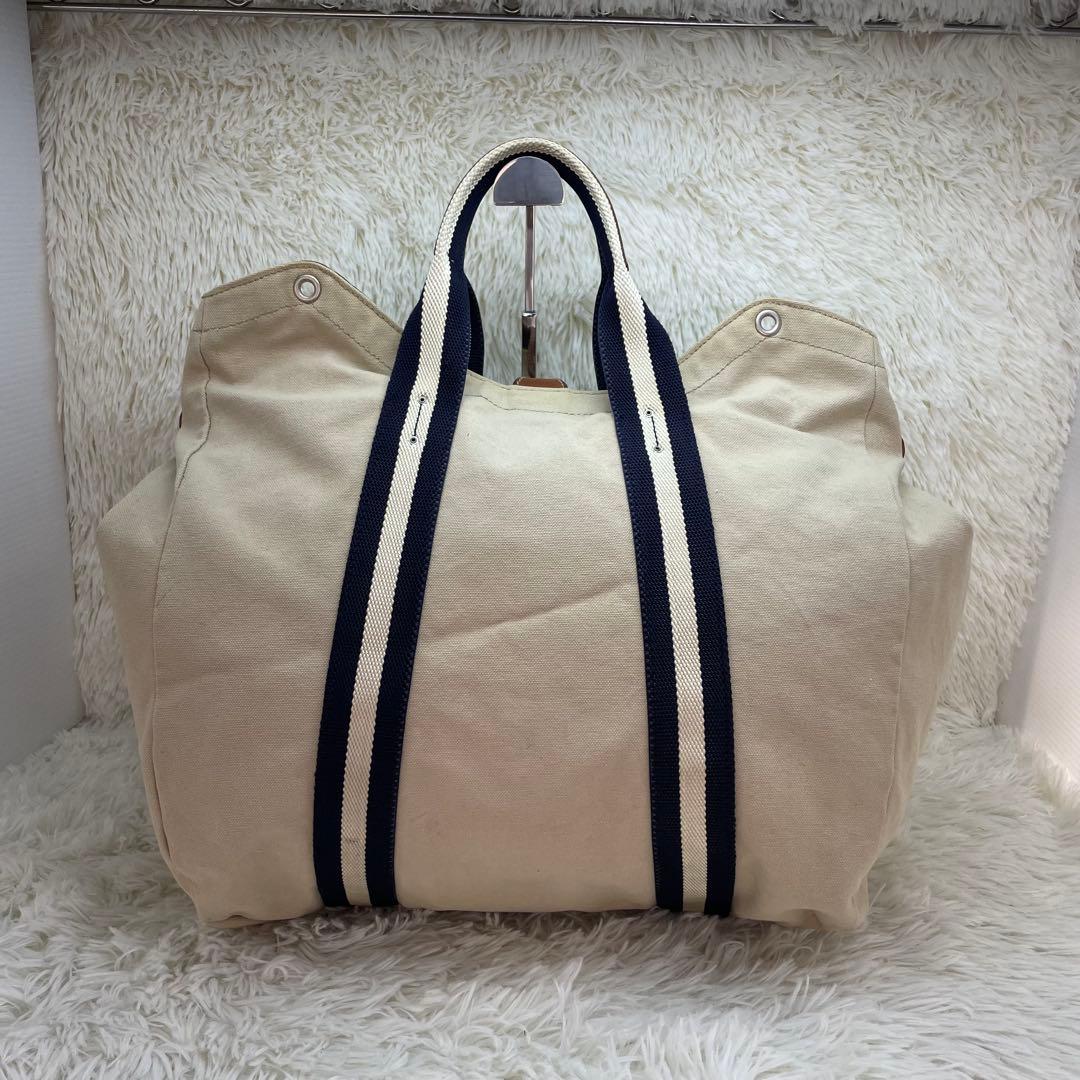 【美品】ダニエル＆ボブ 2way トートバッグ キャンバス ストライプ