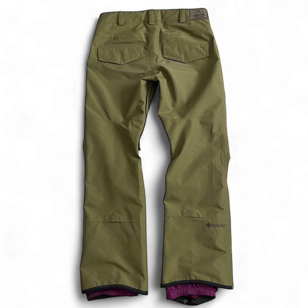 美品　BURTON ゴアテックスパンツ　カーキ　M