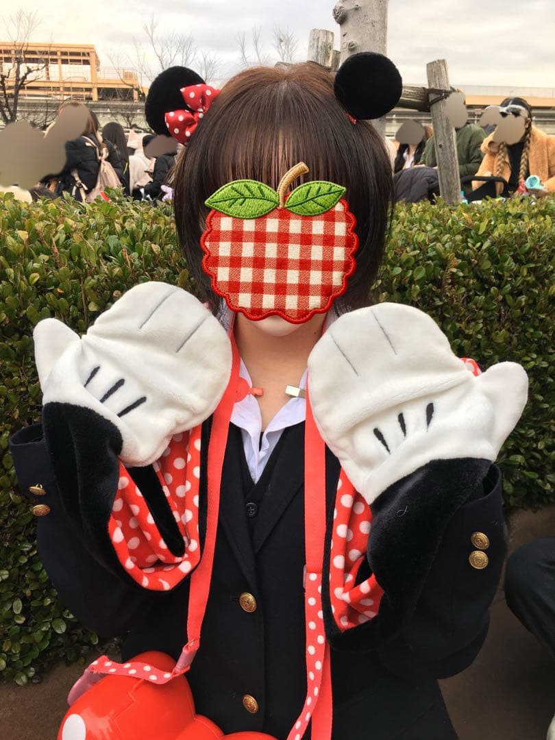 ミニーマウス ♡フード付きファンキャップ♡