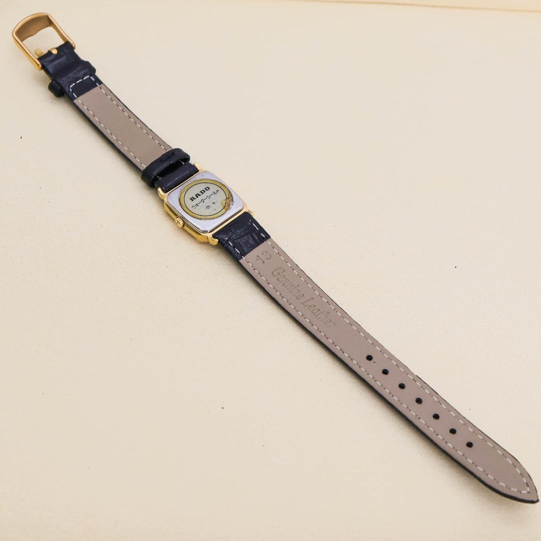 稼働 RADO 腕時計 アンティーク ゴールド レディース 新品電池 2672
