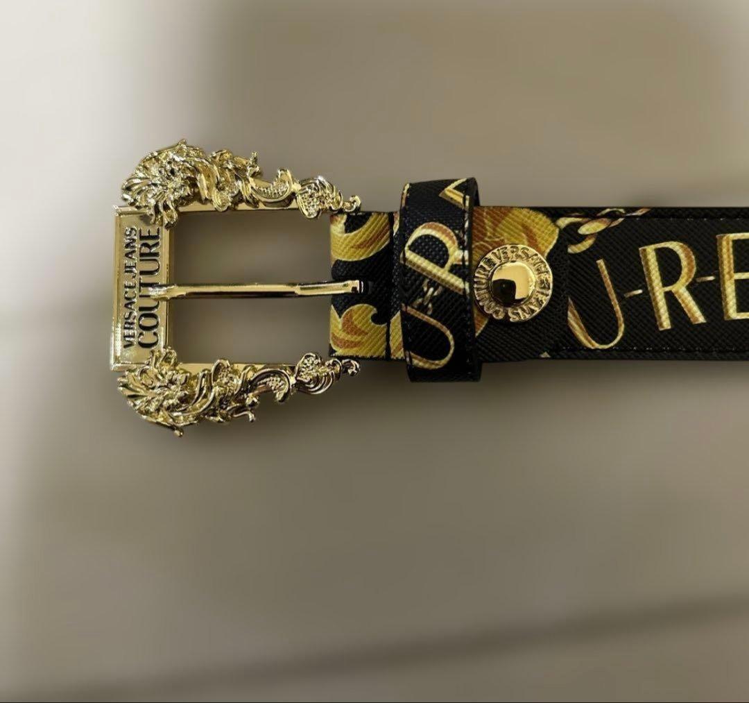 VERSACE JEANS COUTURE ベルト ブラック/ゴールド