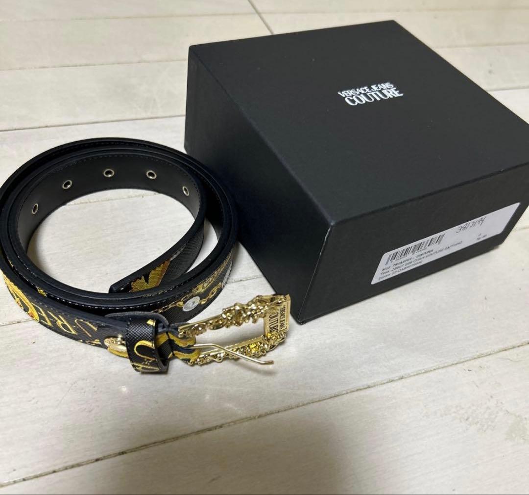 VERSACE JEANS COUTURE ベルト ブラック/ゴールド