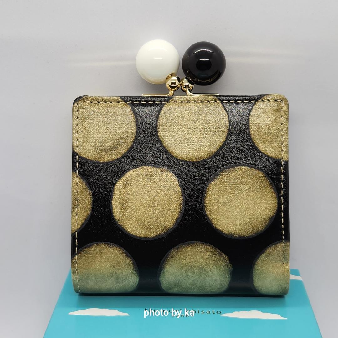 新品 未使用 ツモリチサト tsumorichisato がま口 折財布 ドット