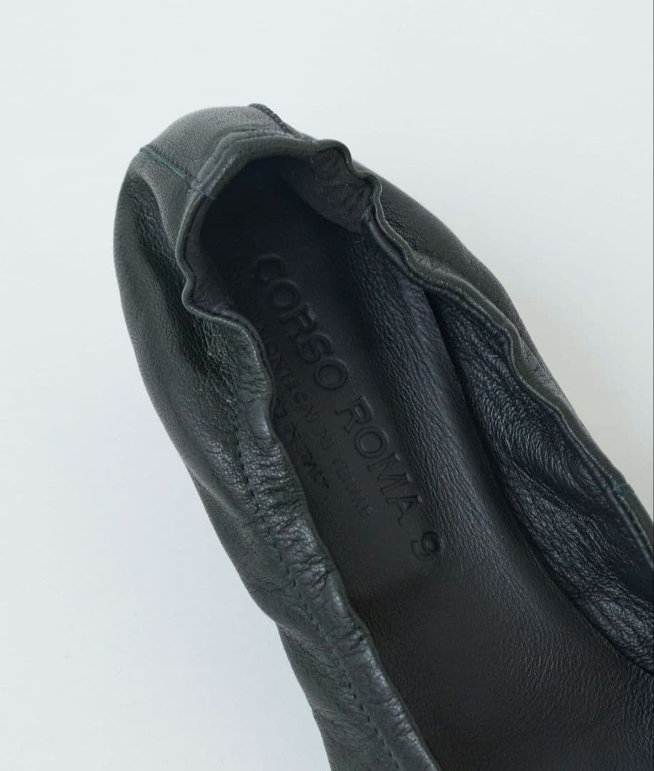 CORSO ROMA 9 コルソローマ9 レザーパンプス ブラック 39