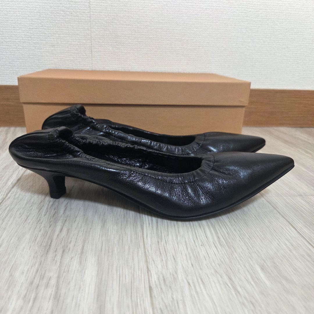CORSO ROMA 9 コルソローマ9 レザーパンプス ブラック 39