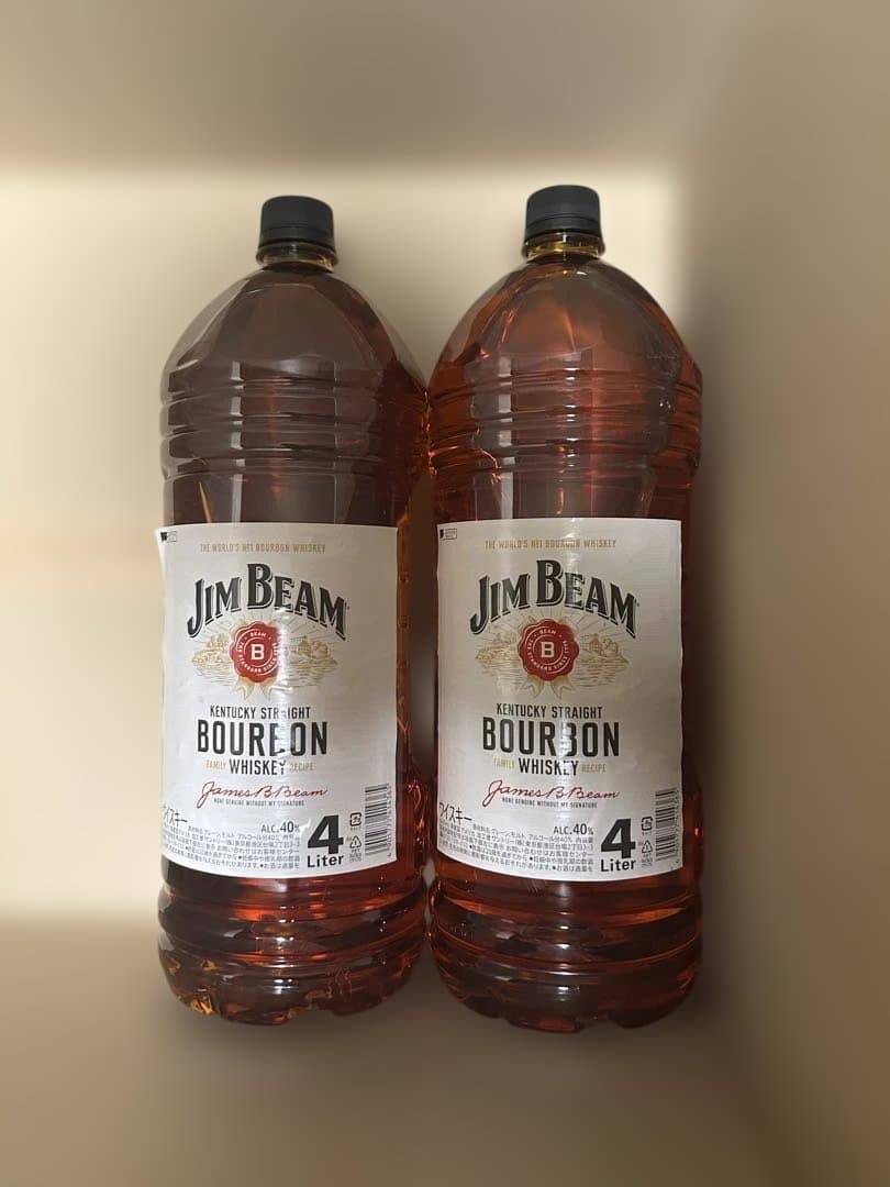 Jim Beam バーボンウイスキー 4L 2本セット