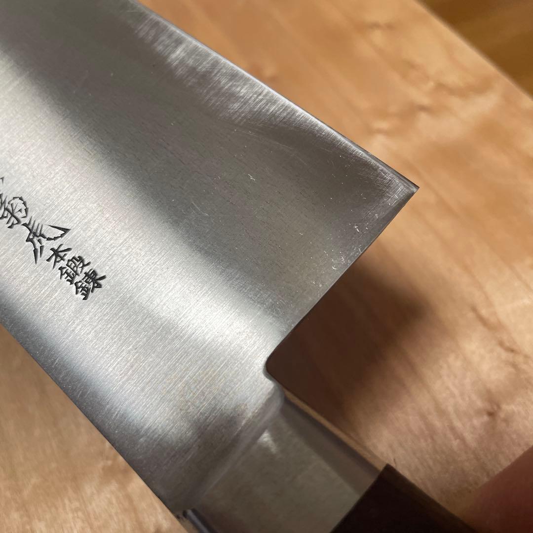 源　菊虎　日本鋼本鍛錬　牛刀　尺