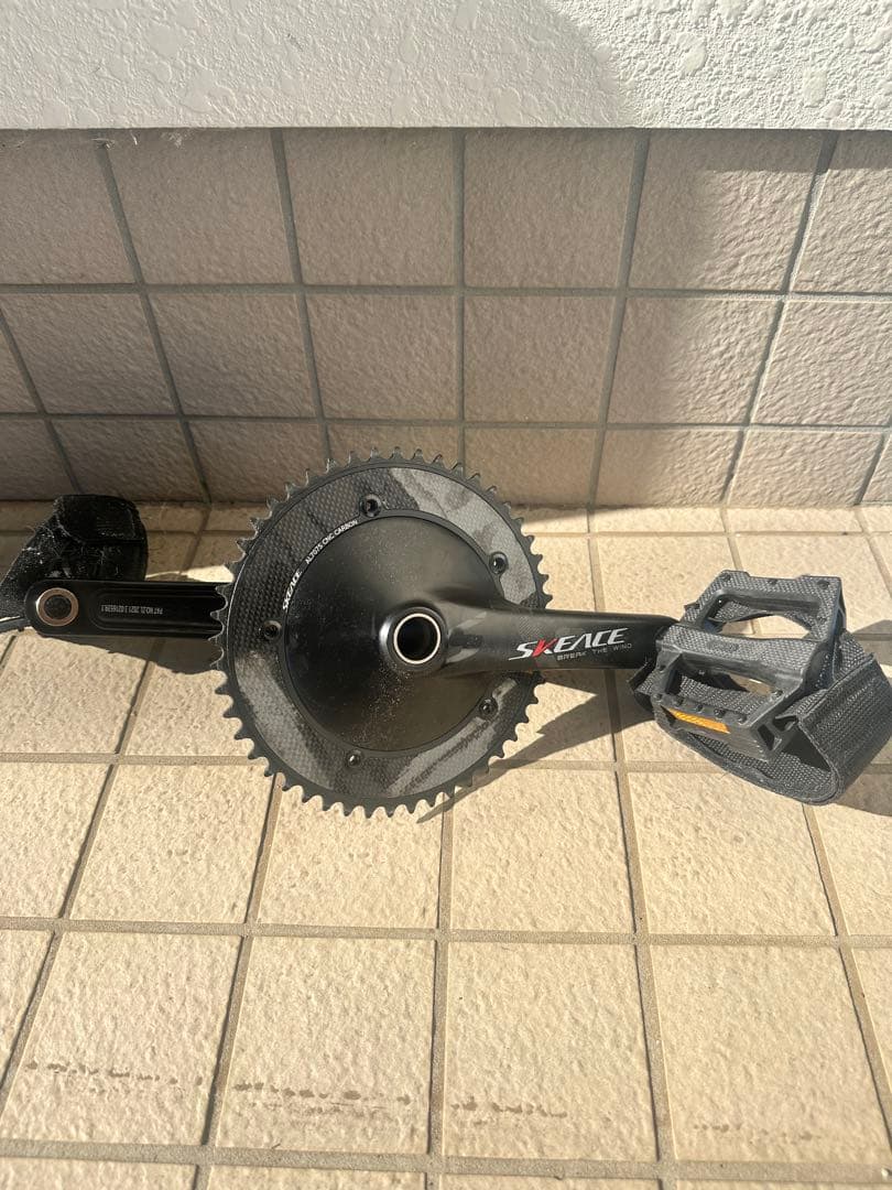 SKEACE シングルスピードクランクセット カーボン　ピストバイク