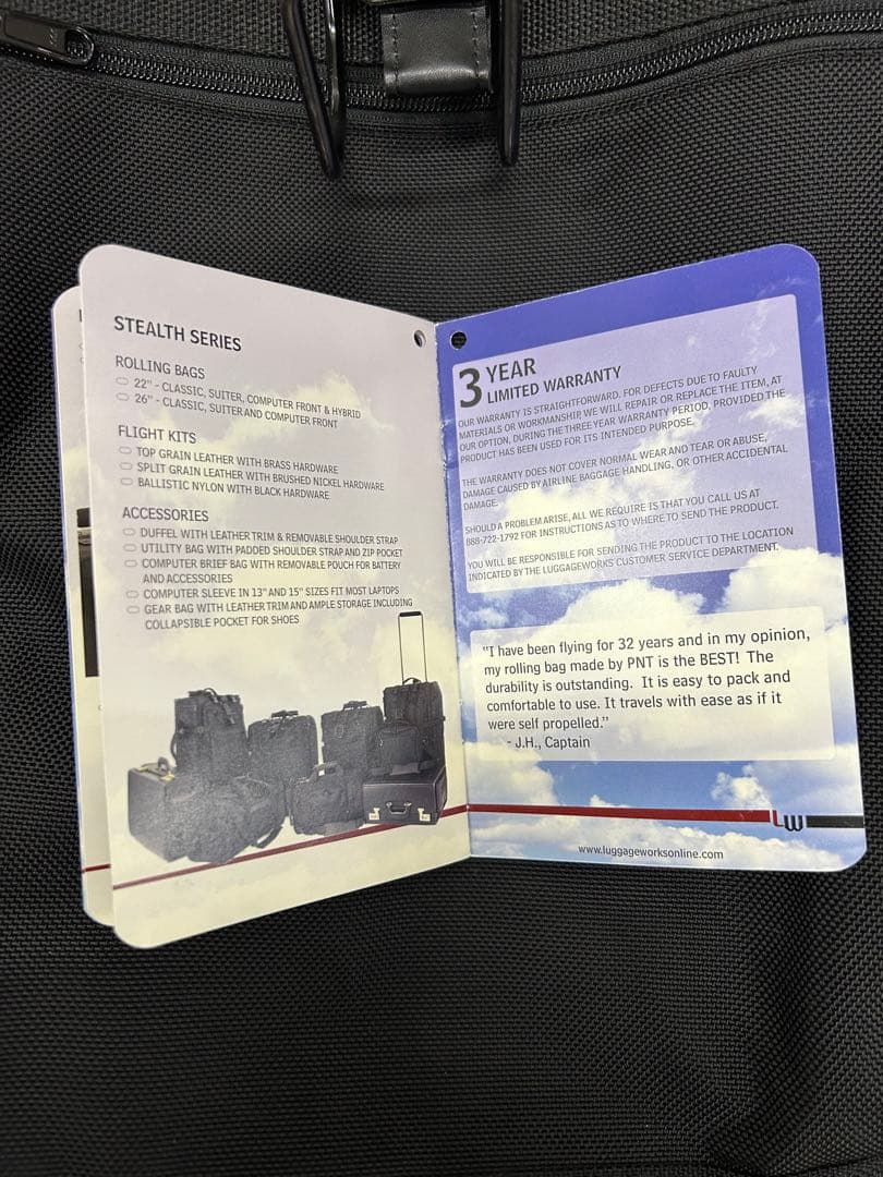 Luggage Works Stealth 22インチ　ローリング　バッグ