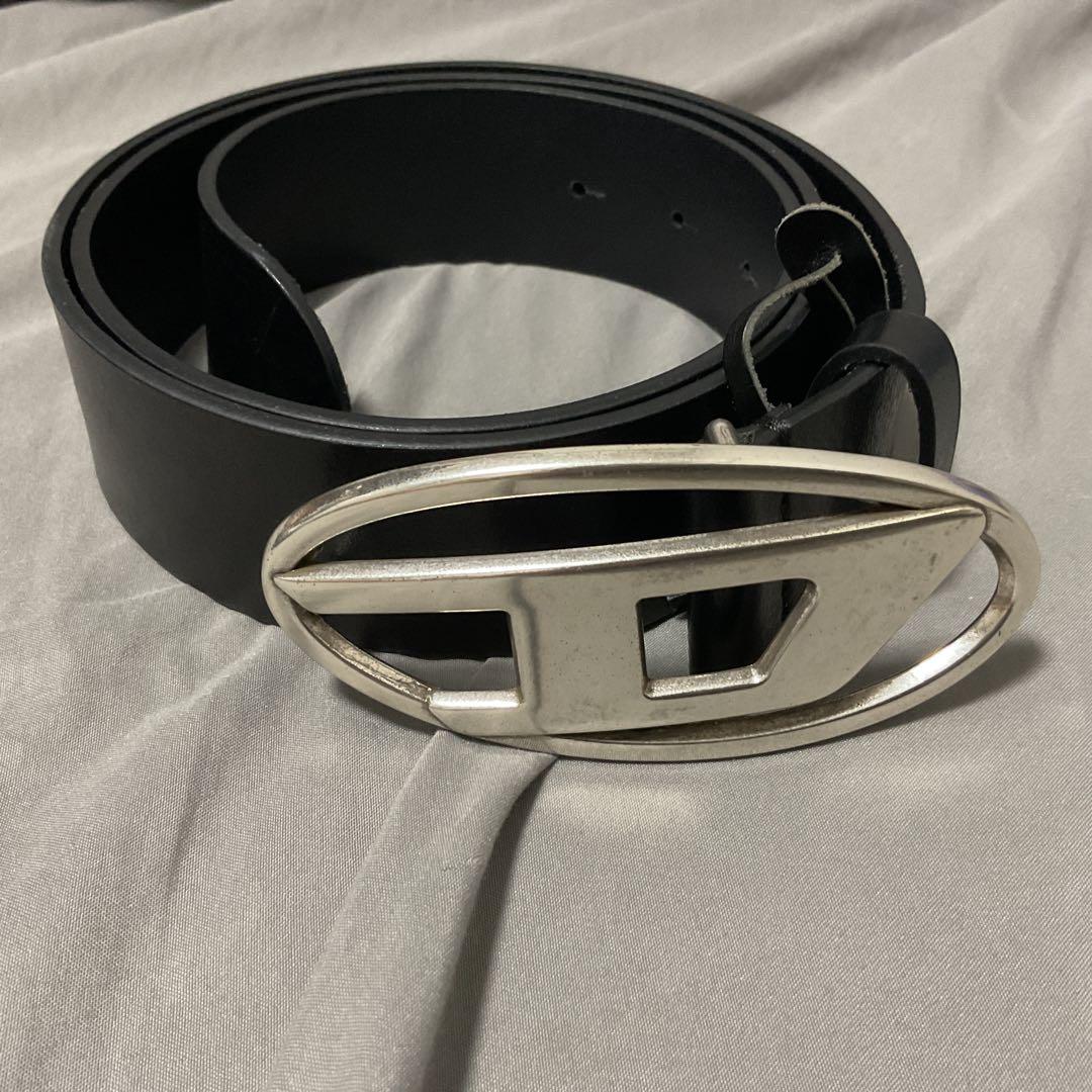 DIESEL ブラック 本革 ベルト 85/34 早いもの勝ち‼️