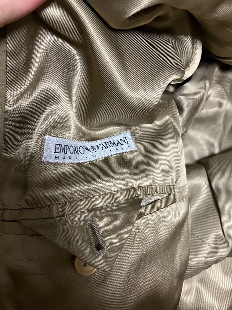 90s emporio armani ロングコート　ウール