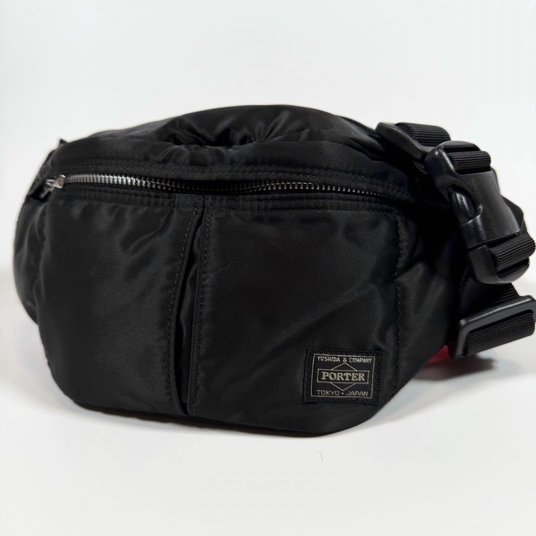 【未使用に近い】ポーター　ボディバッグ　ナイロン　タンカー　ブラック　メンズ