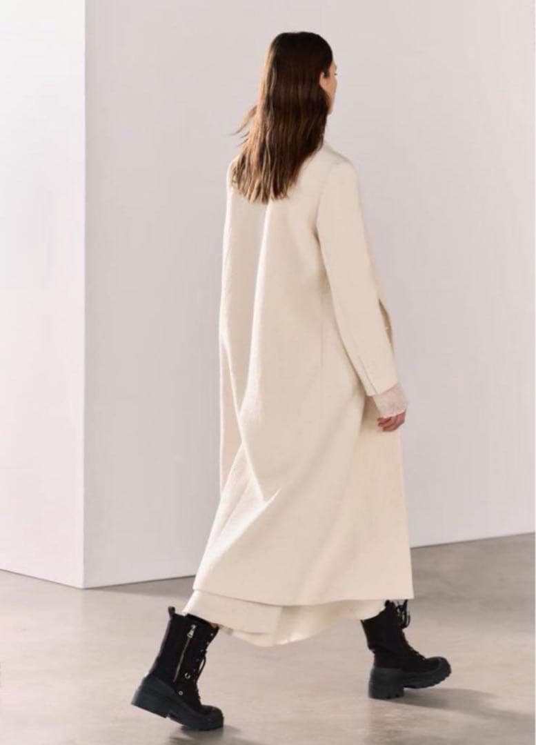 新品ZARA 定価22,990円 ウールブレンド ロングコートM ラスト1点♪