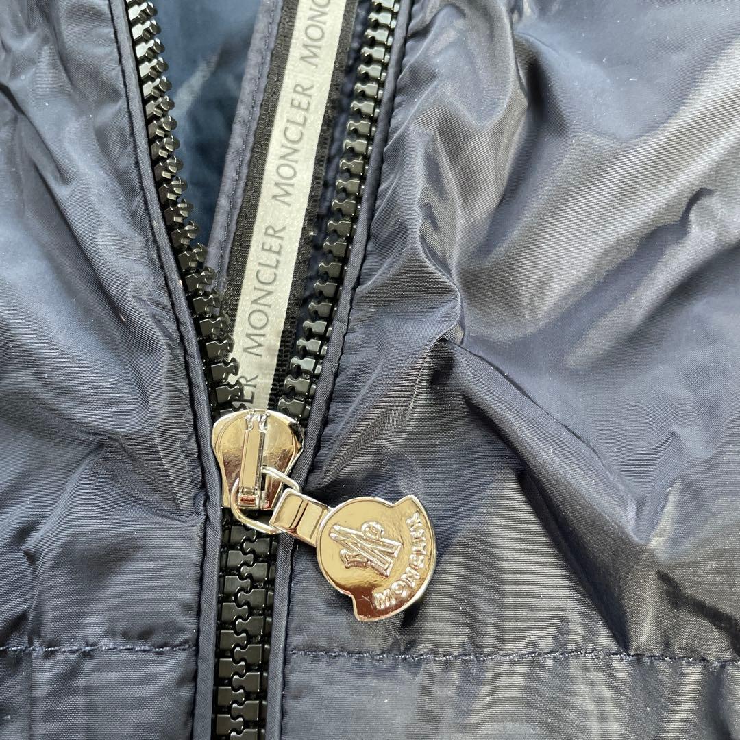 Moncler ネイビーフリルコート　キッズ12