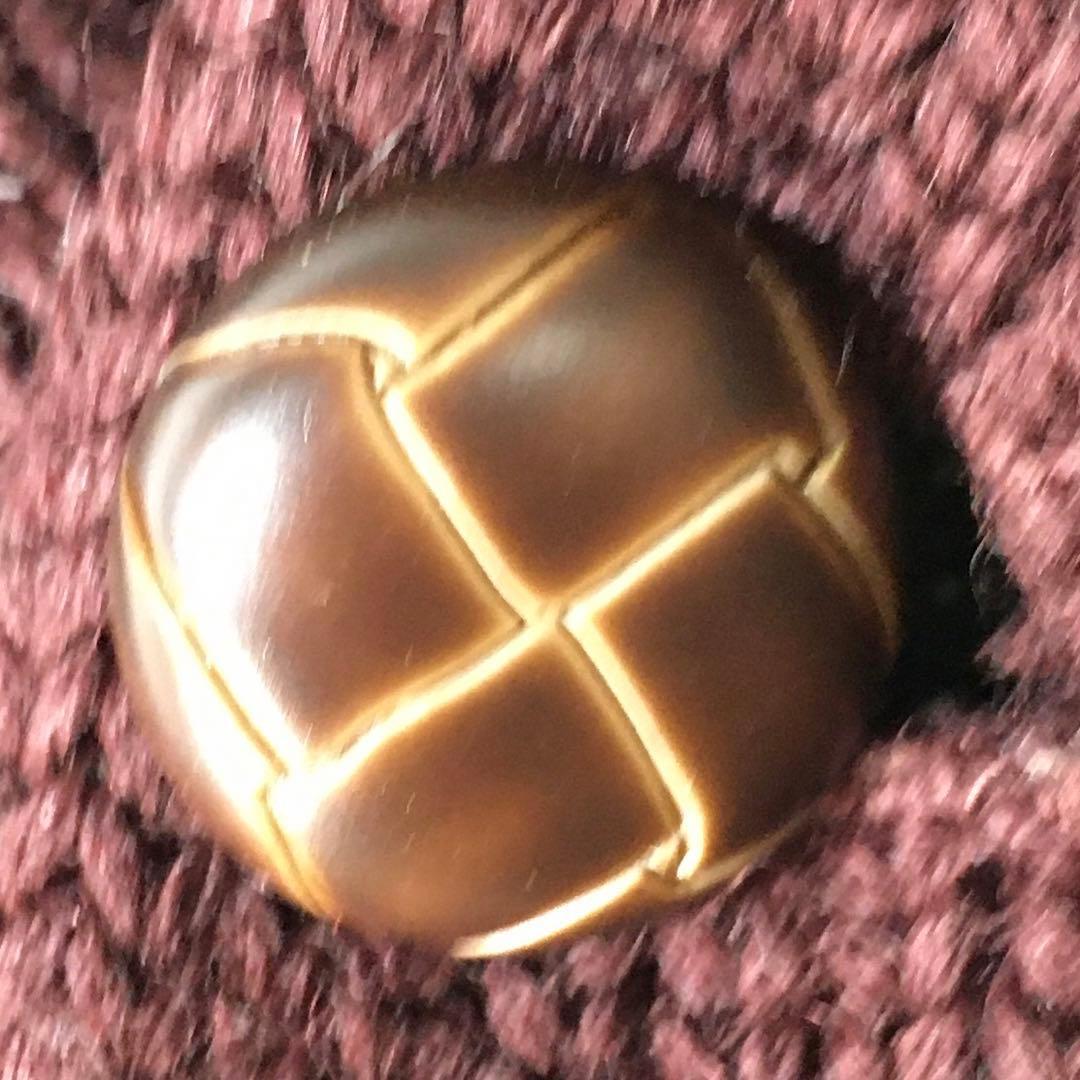 【個性派古着】ポロラルフローレン ウール緑カーディガン　豪華ワッペン　肉厚M