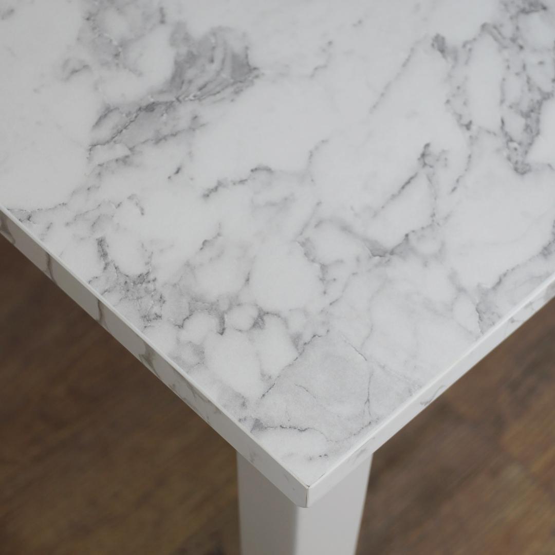 【新品訳あり】大理石柄 こたつテーブル 75×60cm コンパクト