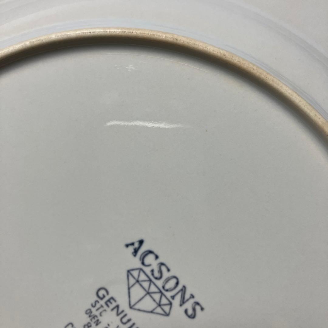 ACSONS OLDBROOK お皿 大皿 昔ながら製法 ストーンウェア