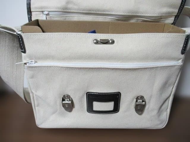 【昭和レトロ】肩掛け学生カバン（帆布製のショルダーバッグ）