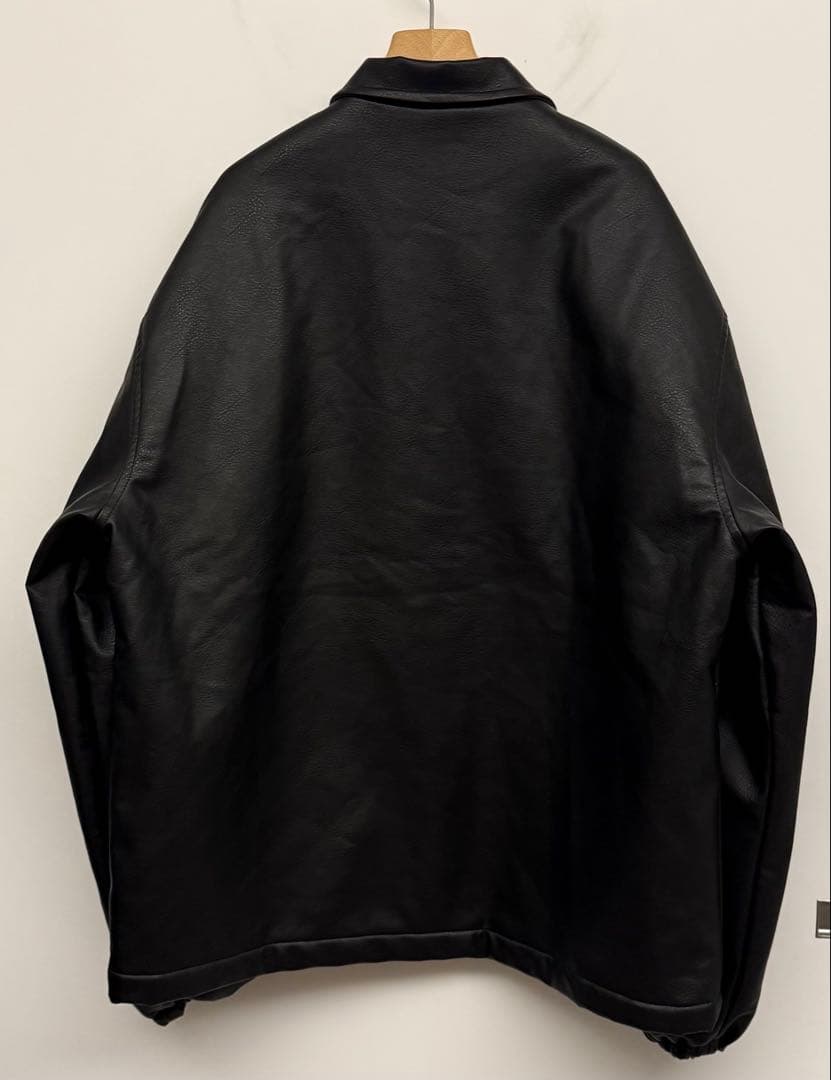 試着のみ ローラーマガジン FAKE LEATHER COACH JACKET