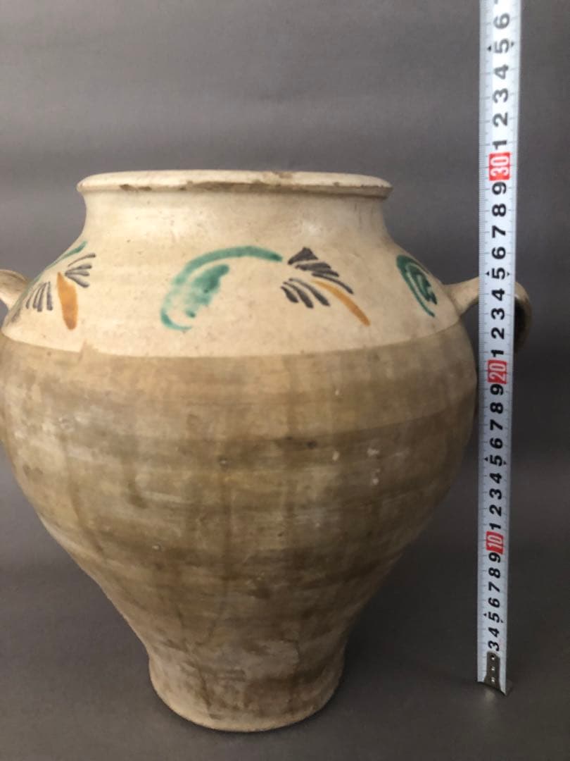 スペイン骨董　両耳壺　花瓶　アンティーク