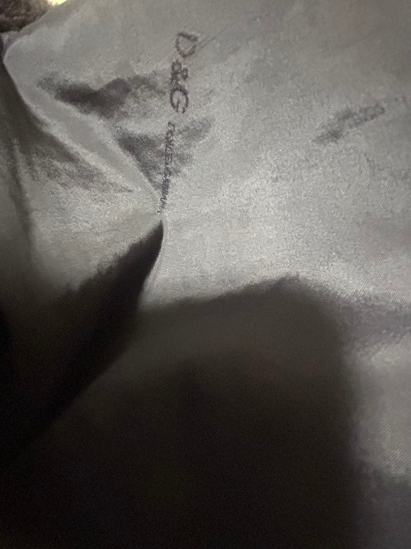 【D&G】ファー付 型押しレザージャケット