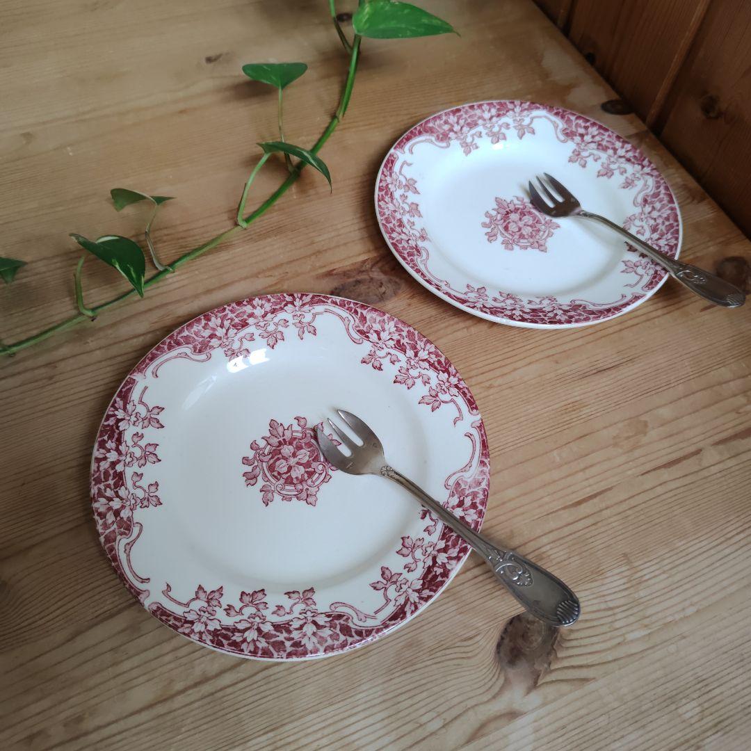 ※美品※フランスアンティーク　ショワジールロワ　プレート　２枚