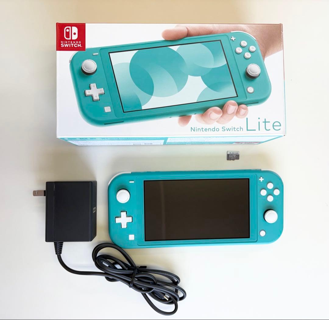Nintendo Switch lite ターコイズ　SDカード64GB付き