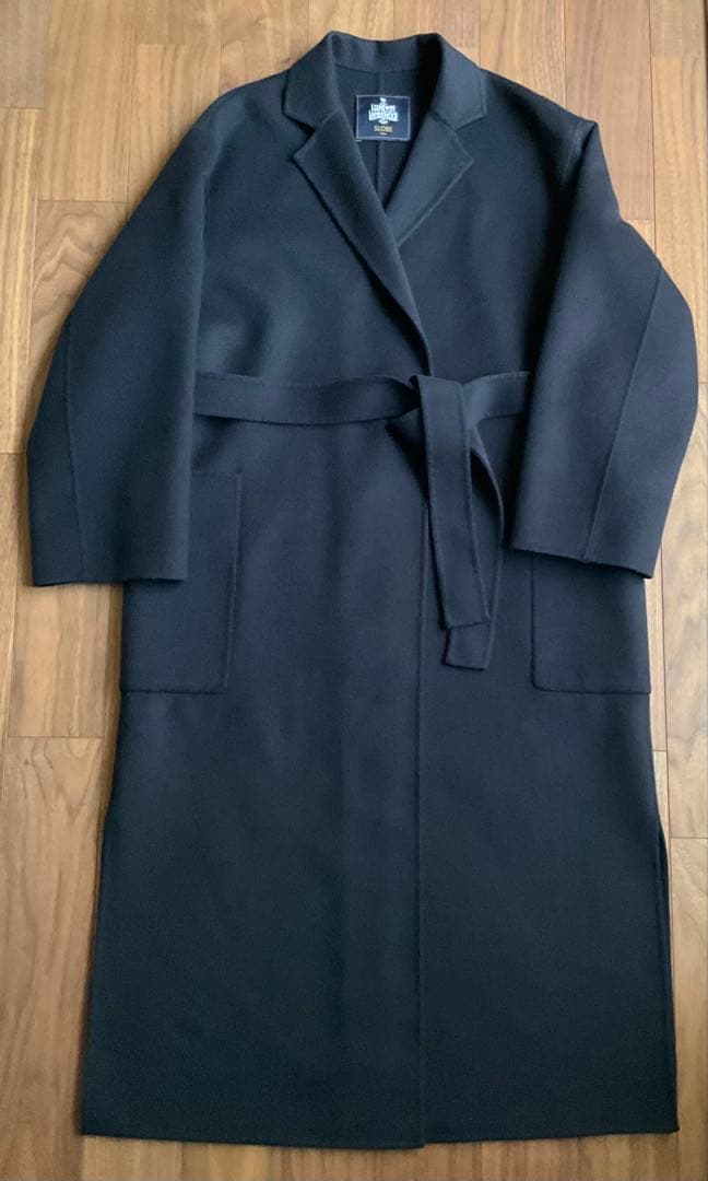 ご予約品/SLOBE IENA/HAMILTONダブルフェイスウールロングコート