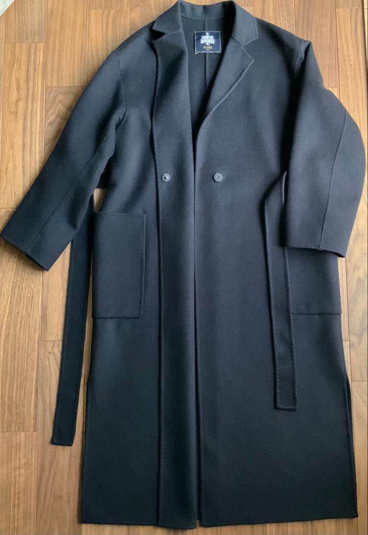ご予約品/SLOBE IENA/HAMILTONダブルフェイスウールロングコート