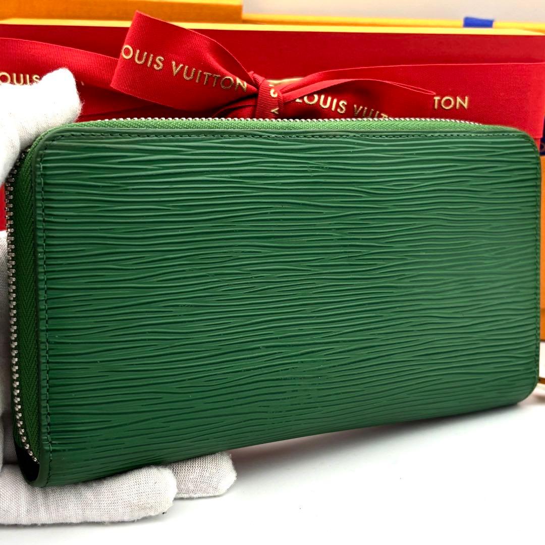 ☆美品☆ルイヴィトン エピ ジッピーウォレット 長財布 グリーン 緑 メンズ