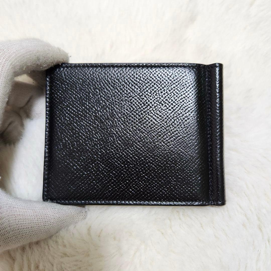 ✨極美品　付属品完備✨ダンヒル　マネークリップ　折り財布　ブラック　レザー