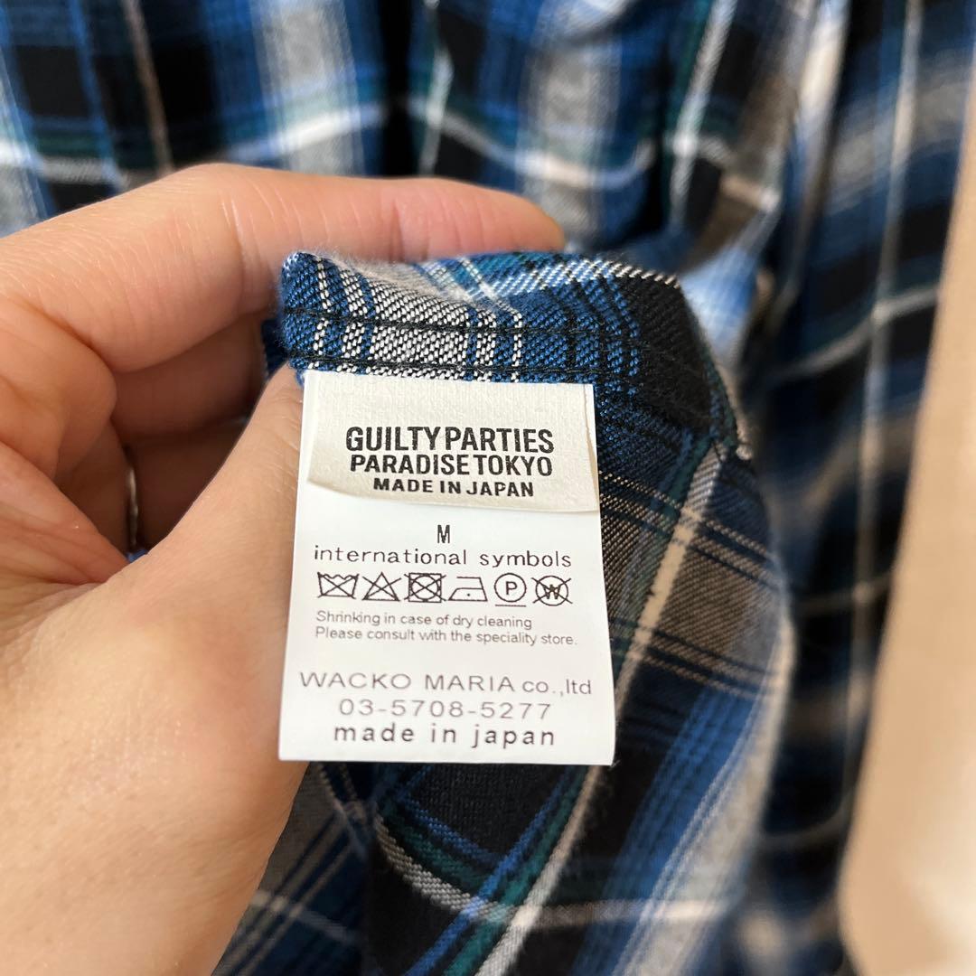 トップス WACKO MARIA CHECK REGULAR COLLAR SHIRT