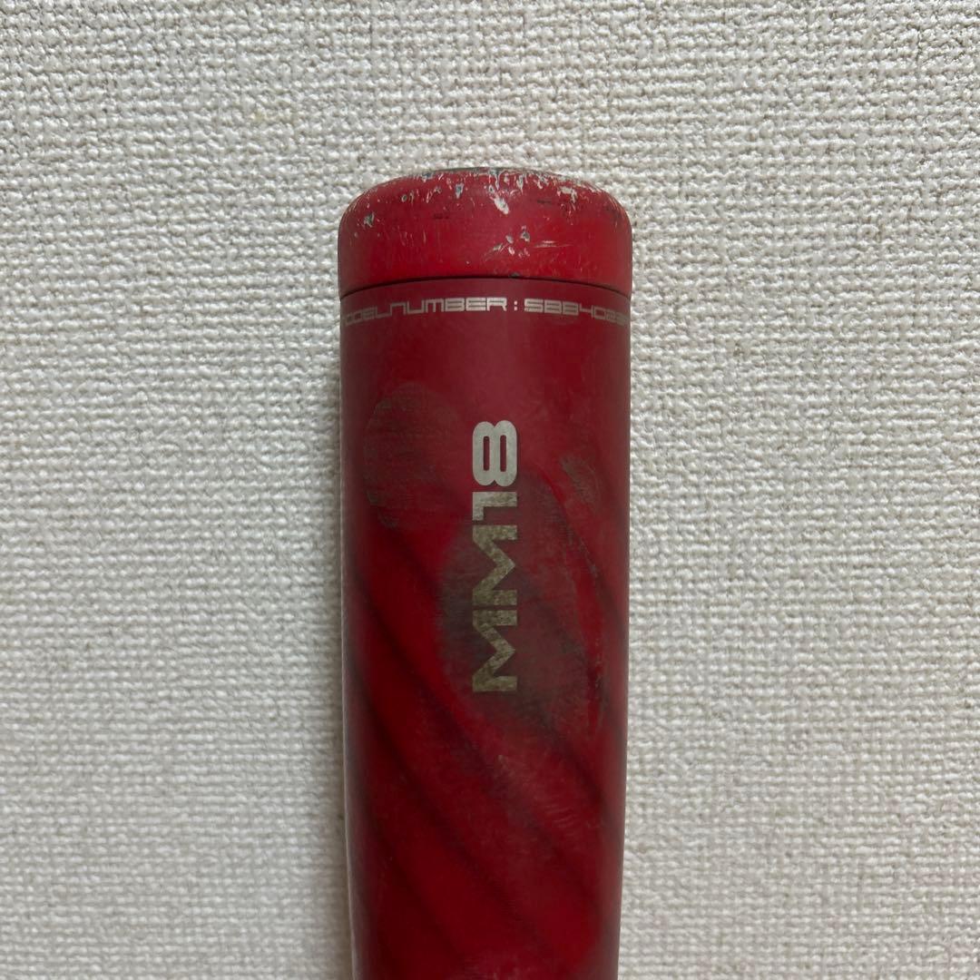 MM18 84cm 軟式用バット 赤色