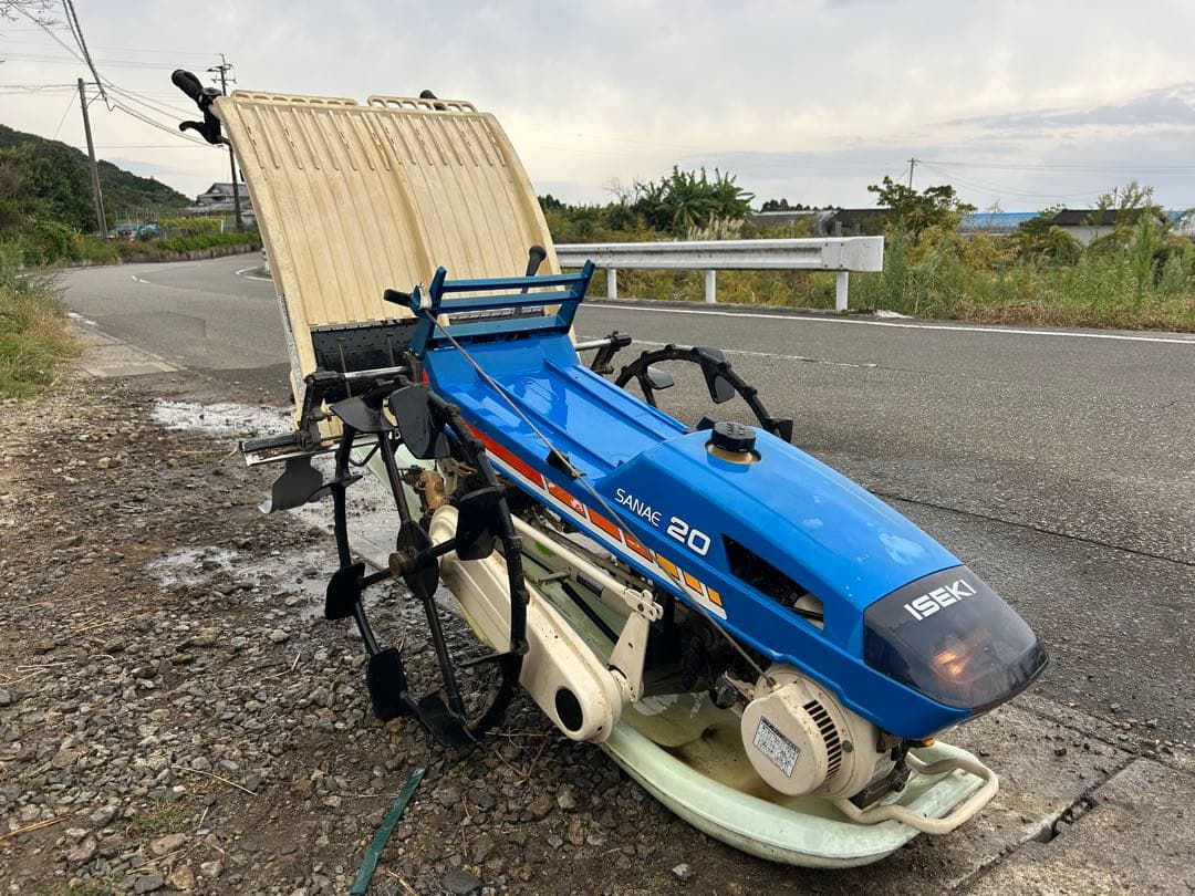 宮崎　イセキ 田植機 歩行型　2条　PS20 2.4馬力　田植え機 動画あり