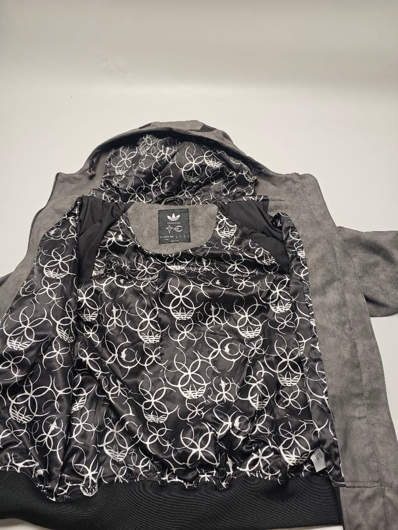 マ*ィ様 adidas x Thug Club PU Leather Jacke