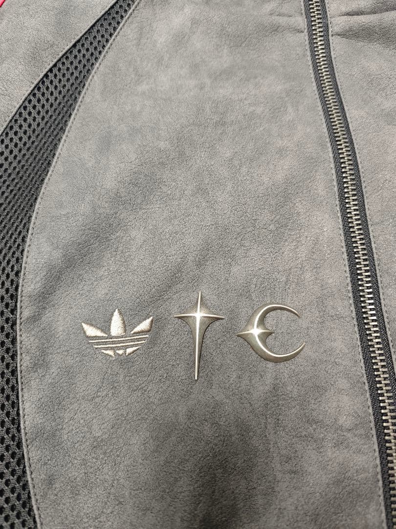 マ*ィ様 adidas x Thug Club PU Leather Jacke
