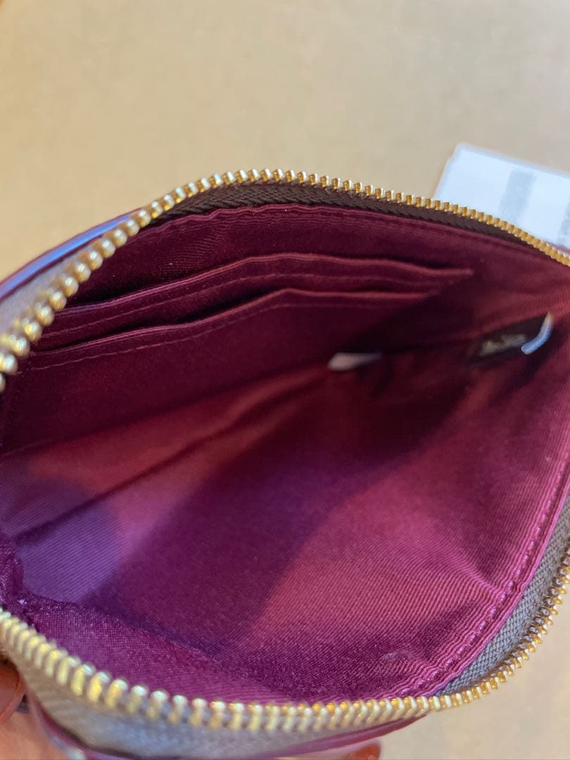 【COACH/CW856】ポーチ ステッカープリント恐竜 いちごダイスダイナソー