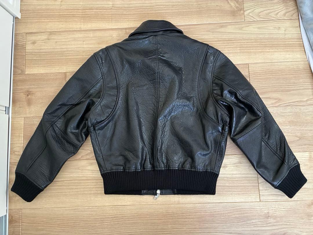 ZARA エボンス加工レザーバイカージャケット 牛革！！　即完！　値段交渉可能！