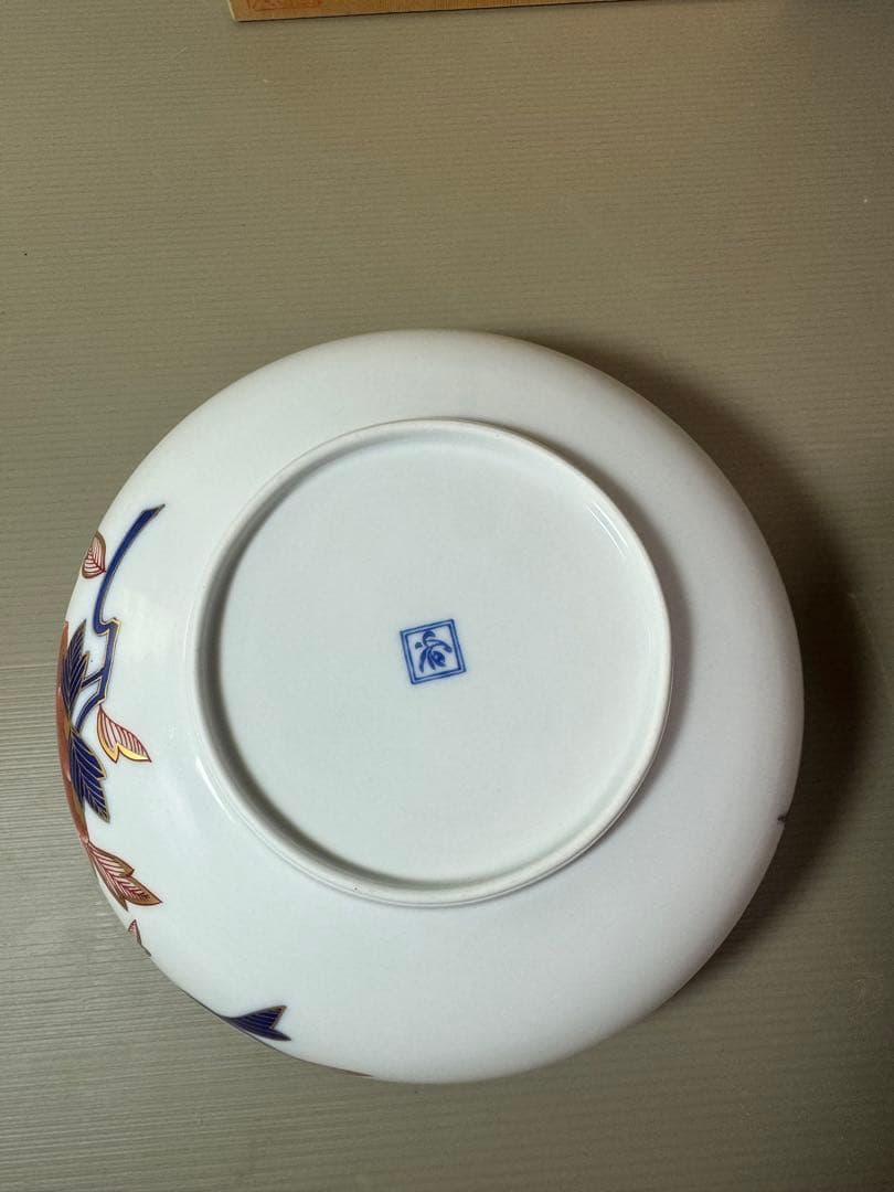 2852 希少　香蘭社　染錦模様　菓子器　未使用