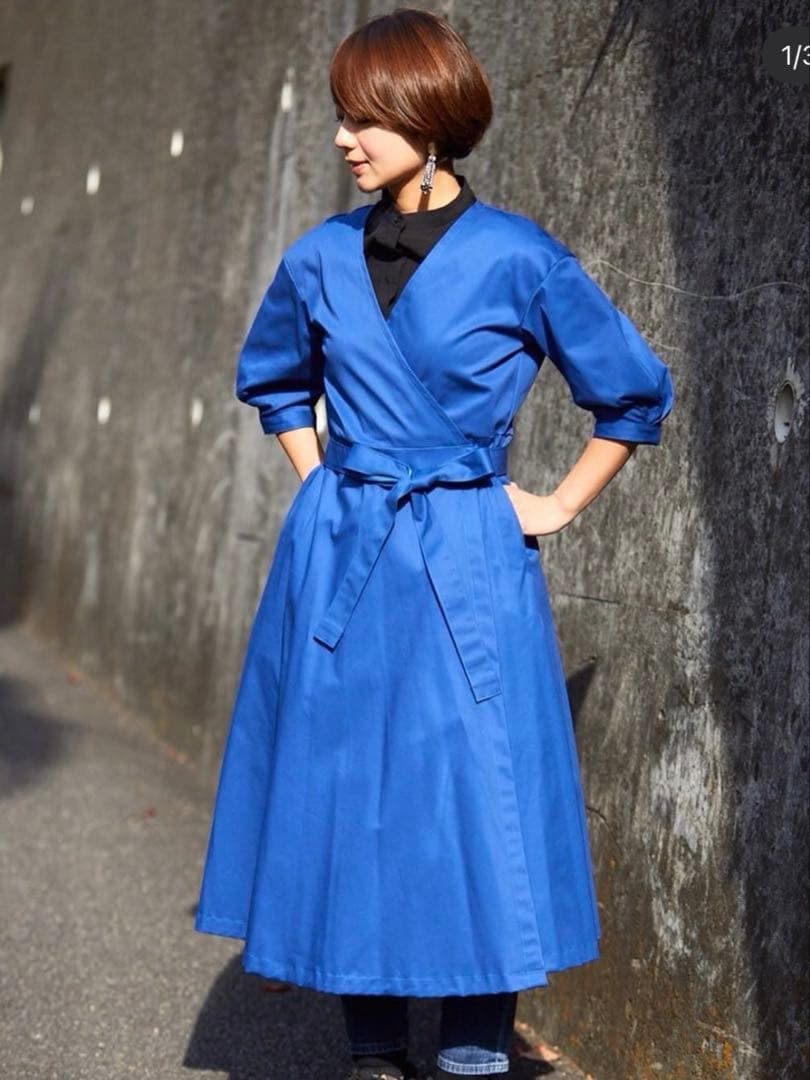 migiwa flower エプロンワンピース ワークドレス