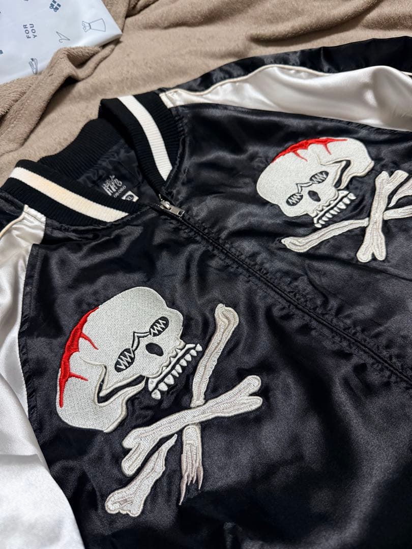 OBORO スカル 日本限定 スカジャン unisex サテン vintage