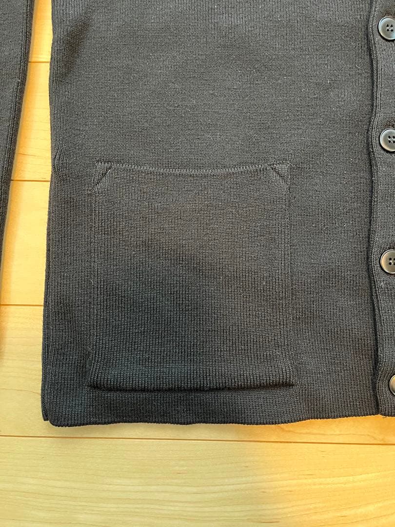 90s フランス製 アニエスベー オム ニットジャケット 2 ブラック 美品
