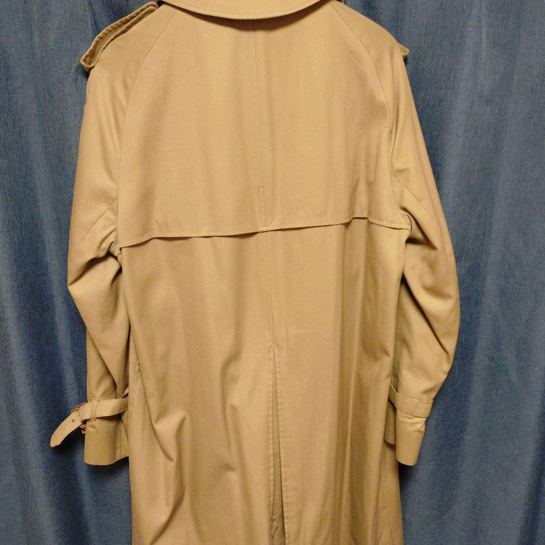 中古アクアスキュータムメンズトレンチコートベージュ38サイズ（Lサイズ相当）